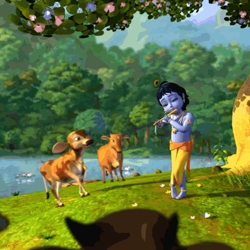 Little Krishna Krishna Images GIF