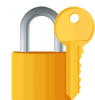 Locked With Key Objects Sticker