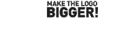 Logo Make The Logo Bigger Sticker