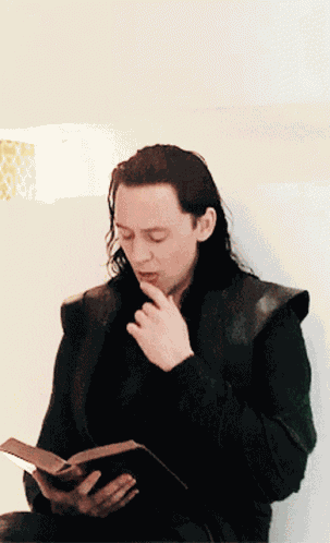 Loki Reading GIF