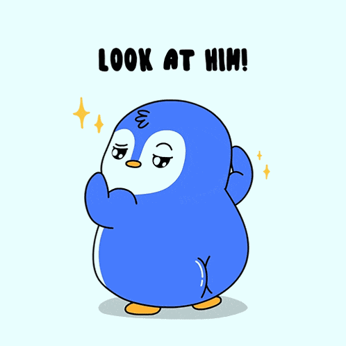 Look At Him Pudgy Penguins GIF