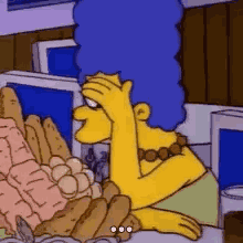 Look Away Simpson GIF