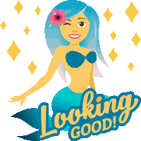 Looking Good Mermaid Life Sticker