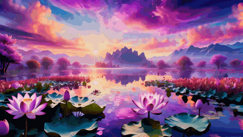 Lotus Flower Flowers GIF