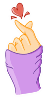 Love Finger Sticker