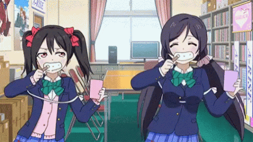 Love Live Toothbrush GIF