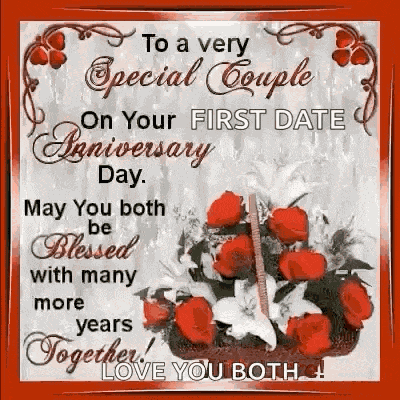 Love You Happy Anniversary GIF