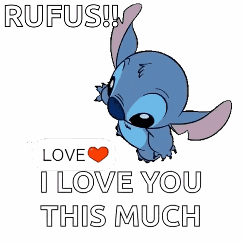 Love You Too Stitch GIF