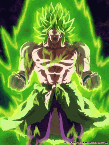 Lr Agl Super Saiyan Broly Surge Of Heightened Fighting Spirit GIF