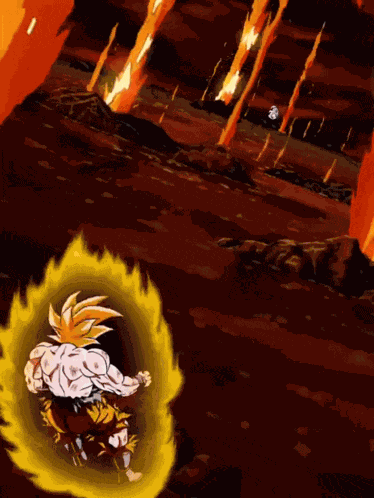 Lr Int Super Saiyan Goku Strike Of Full Anger GIF