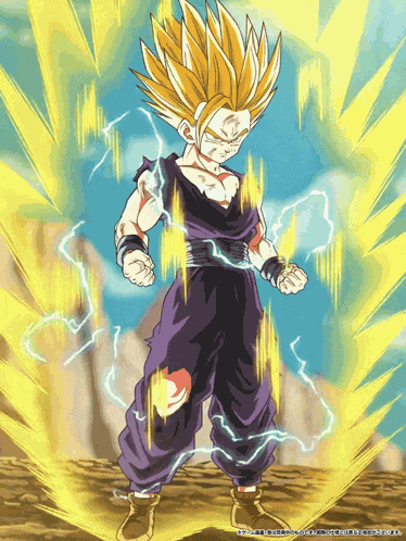 Lr Phy Super Saiyan 2 Gohan Youth Fighter Entrusted With Fate GIF