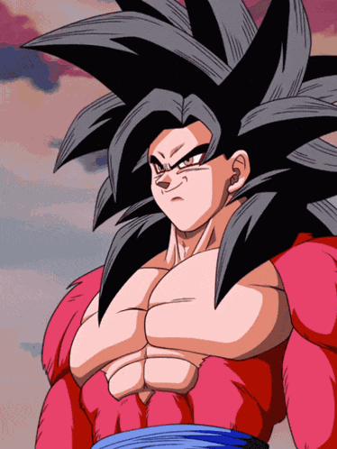 Lr Super Saiyan 4 Goku And Super Saiyan 4 Vegeta Saiyan Warriors With Ultimate Power GIF