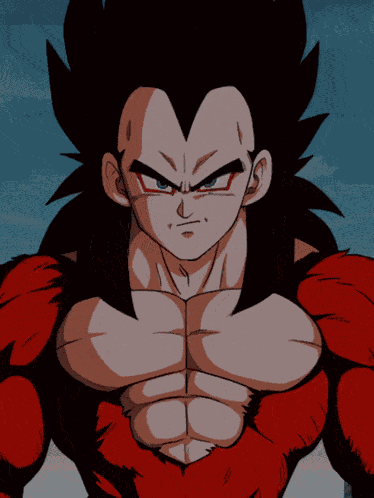 Lr Super Saiyan 4 Goku And Super Saiyan 4 Vegeta Saiyan Warriors With Ultimate Power GIF
