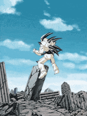 Lr Super Saiyan 4 Goku And Super Saiyan 4 Vegeta Saiyan Warriors With Ultimate Power GIF