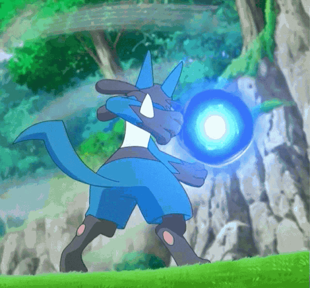 Lucario Aura Sphere GIF