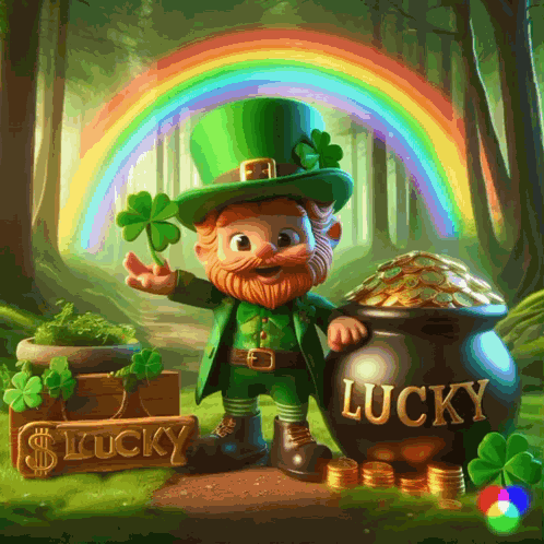 Luckycoinavax 4leafclover GIF
