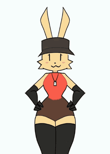 Lucy Bunny Femscout GIF