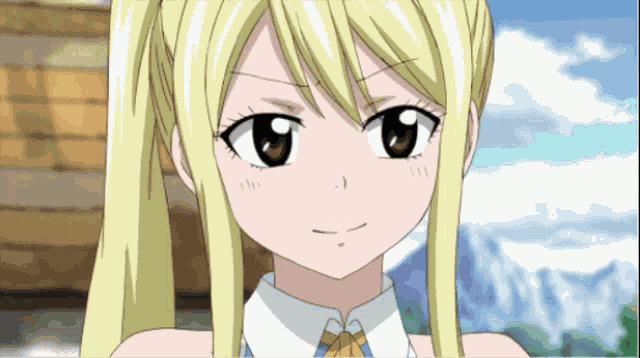 Lucy Heartfilia Smile GIF
