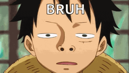 Luffy Bruh GIF