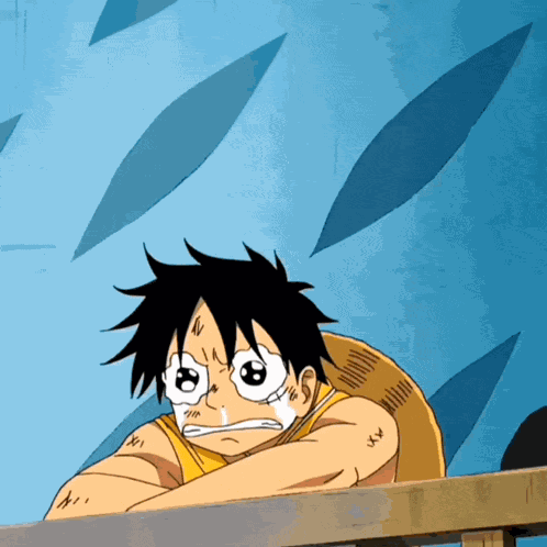 Luffy Troste Luffy Funny Crying GIF