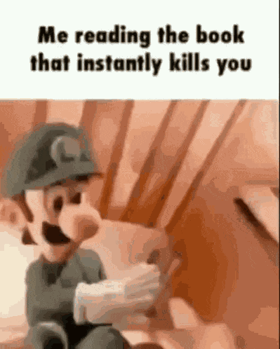 Luigi Book GIF