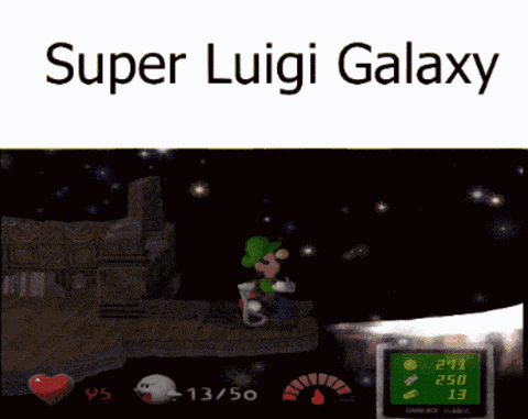 Luigis Mansion Super Luigi Galaxy GIF