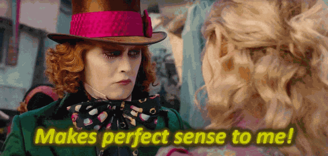 Mad Hatter Alice Through The Looking Glass GIF