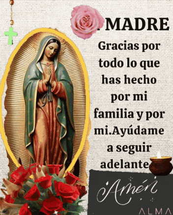 Madre Guadalupe Amen Gracias GIF