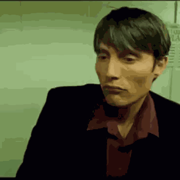 Mads Mikkelsen Side Eye GIF