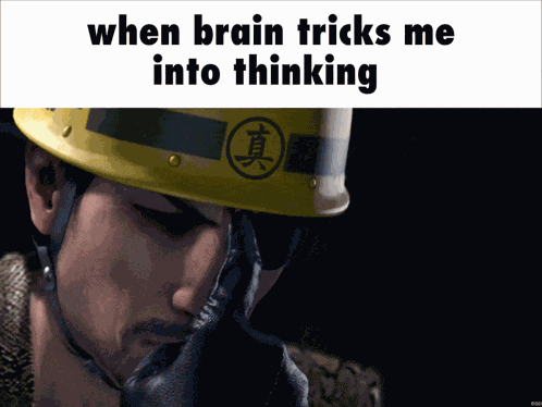 Majima Goro Thinking GIF