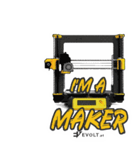 Maker 3d Printing Sticker