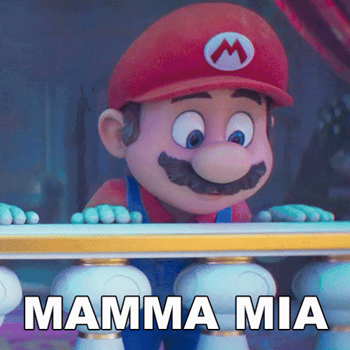 Mamma Mia Mario GIF