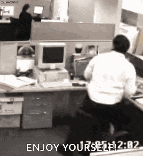 Man Destroys Pc Harold Slikk New GIF