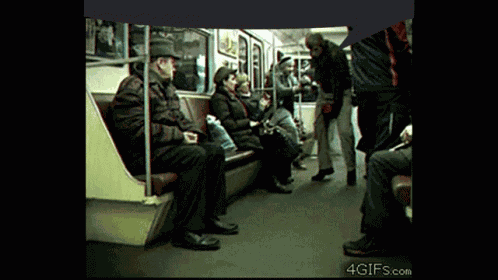 Man Flying On Extintor Text Globe GIF