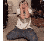 Man Screaming Turmoil Sticker