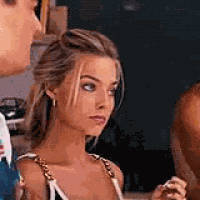 Margot Robbie Side Eye GIF