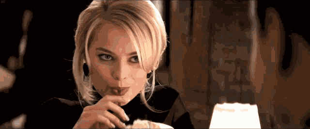 Margot Robbie Straw GIF