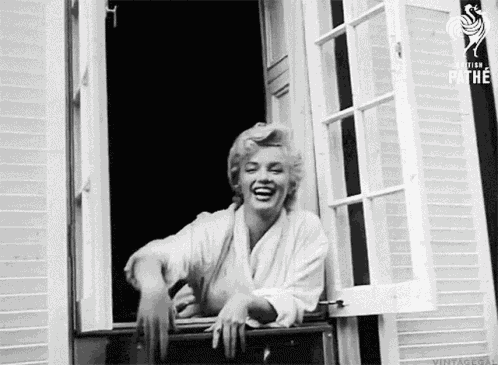 Marilyn Monroe Waving GIF