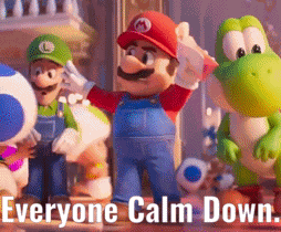 Mario Everyone Calm Down GIF