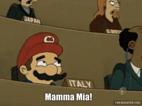 Mario Mamma Mia GIF