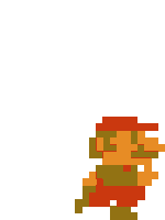 Mario Running 8-bit Sticker