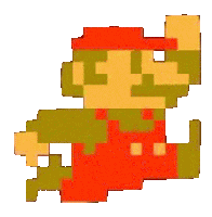 Mario Voxel Mario Sticker