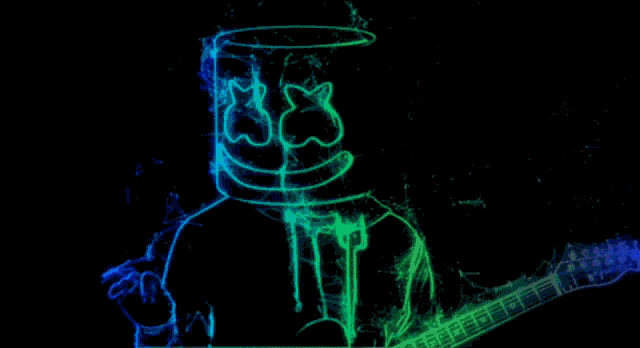 Marshmello Rainbow GIF