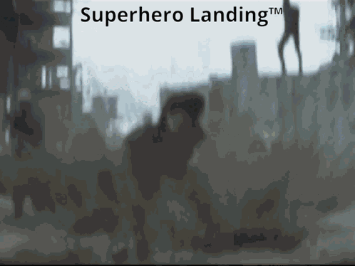Marvel Superhero Landing Deadpool Iron Man Thor Captain America Batman Spider Man Superhero Landing GIF