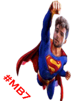Mb7 Superman Berat Sticker