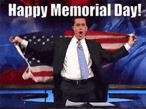 Memorial Day American Flag GIF