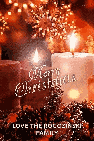 Merry Christmas Candles GIF
