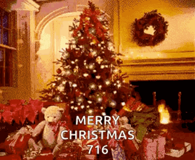 Merry Christmas Christmas Tree GIF