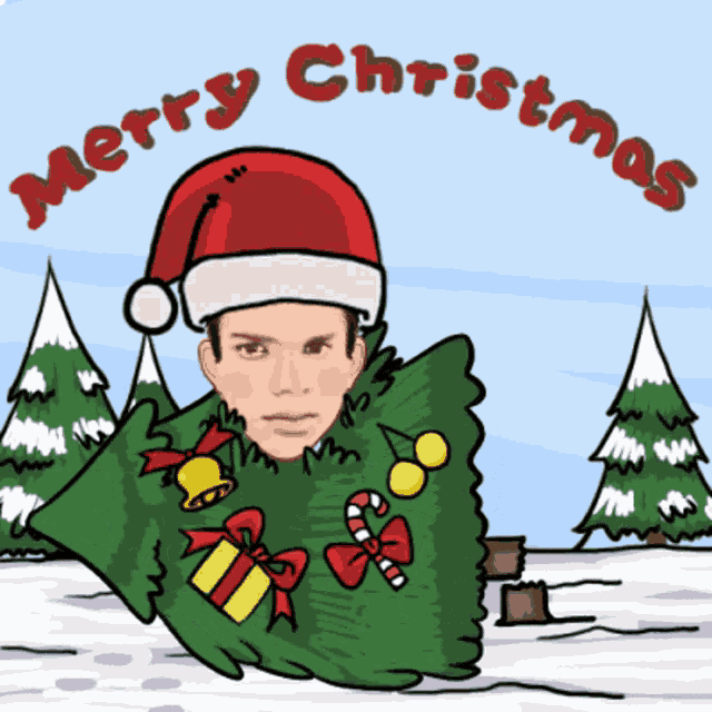 Merry Christmas Christmas Tree GIF
