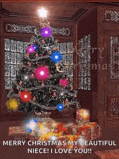 Merry Christmas Christmas Tree GIF